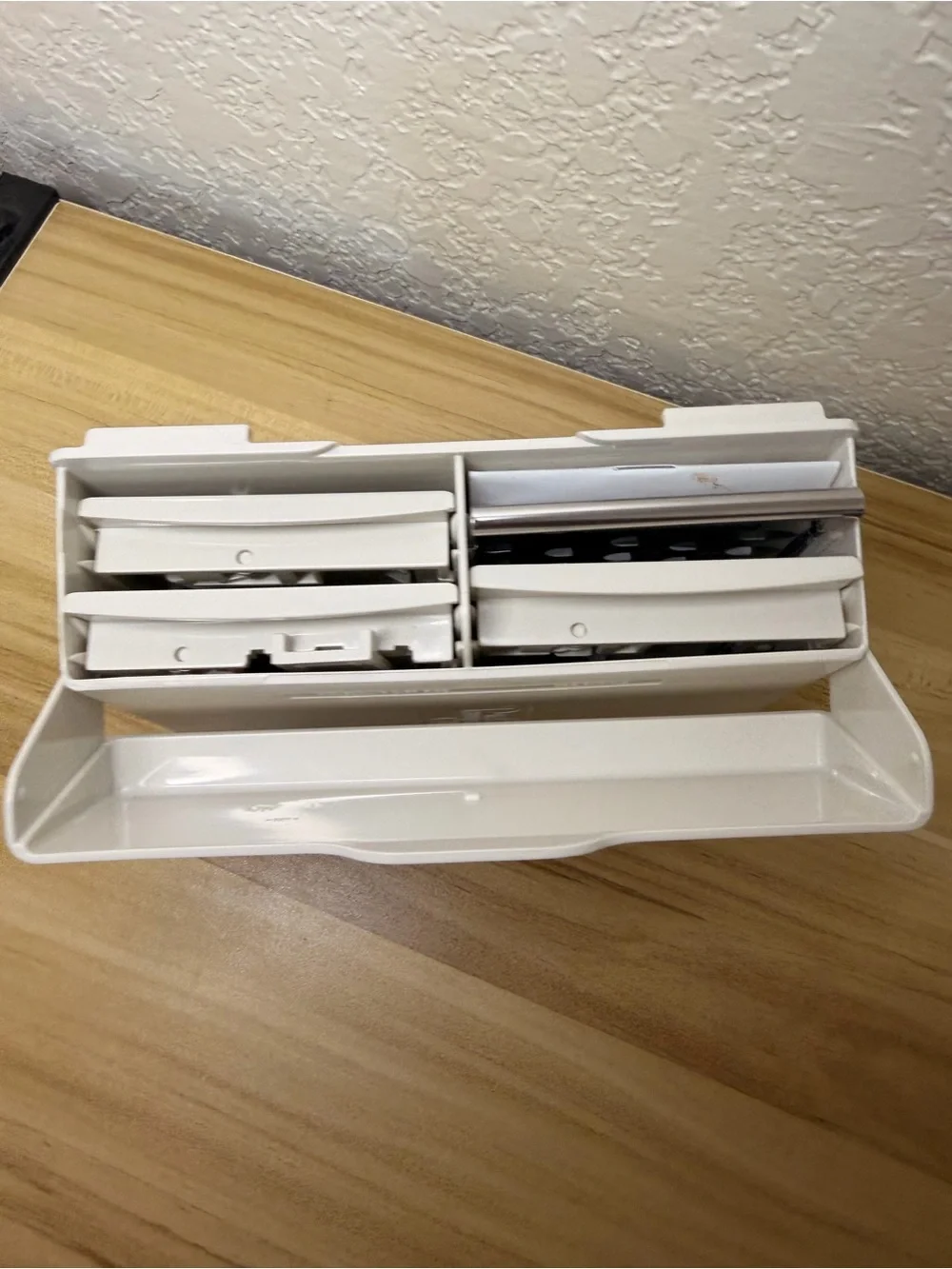 Pampered Chef White Mandoline Set with Stainless Steel Blades and Grater Full